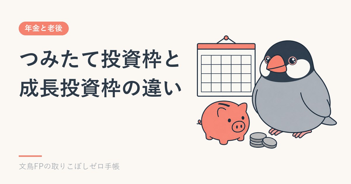 つみたて投資枠と成長投資枠の違い｜年360万円・生涯1,800万円の使い方のイメージ